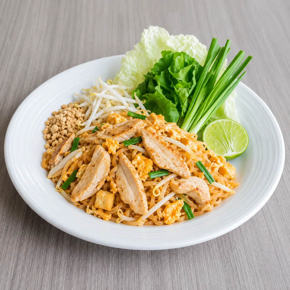 ผัดไทยไก่